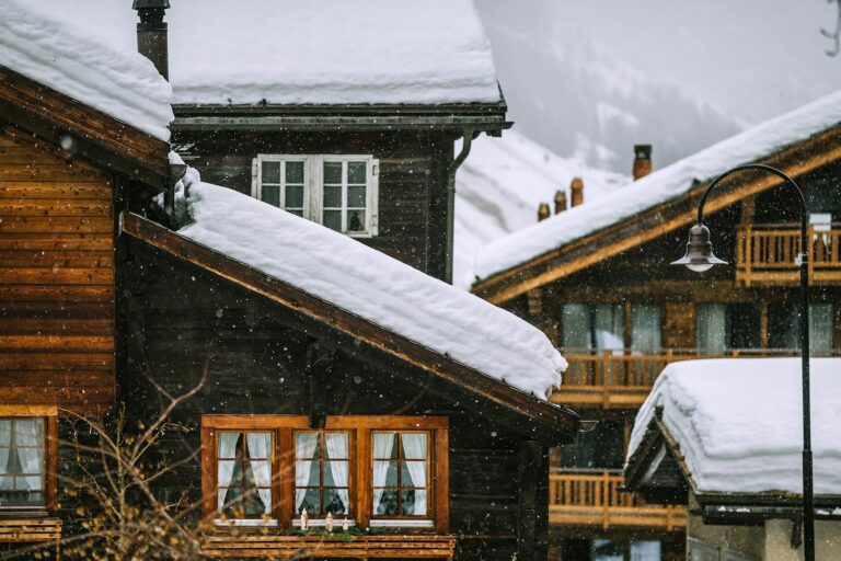 scenic alpine chalets with hot tubs